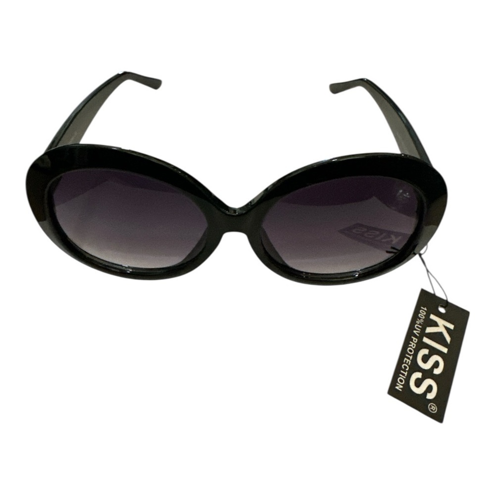 KISS Black Round Sunglasses – 100% UV Protection - Picture 5 of 5